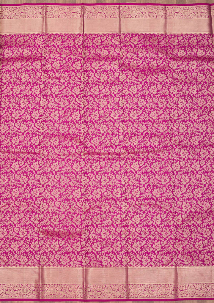 Purple Zariwork Pure Silk Saree