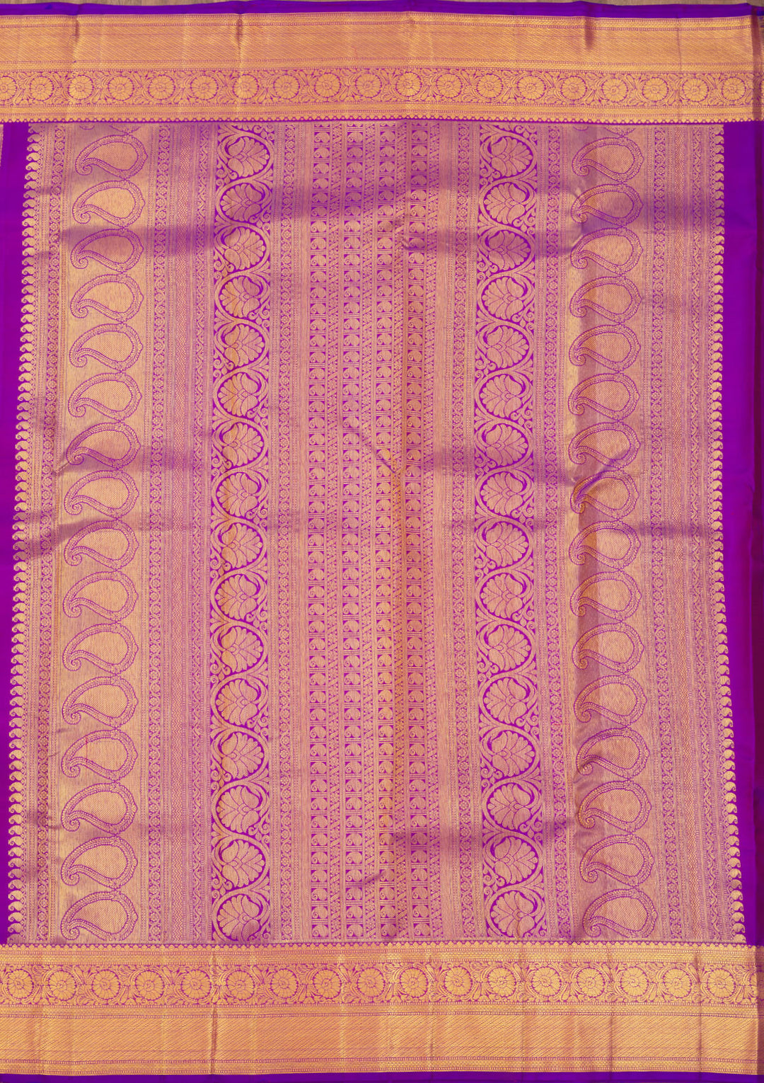 Purple Zariwork Pure Silk Saree