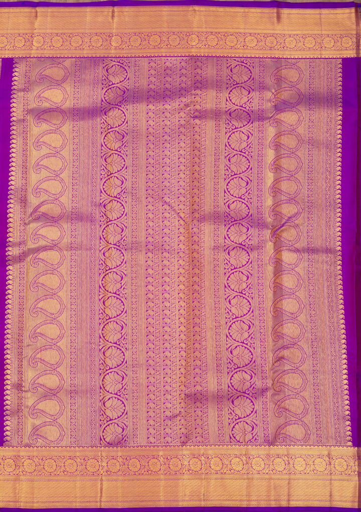Purple Zariwork Pure Silk Saree