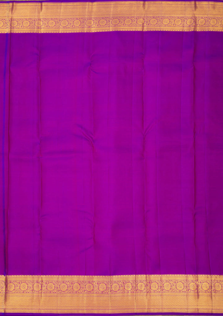 Purple Zariwork Pure Silk Saree