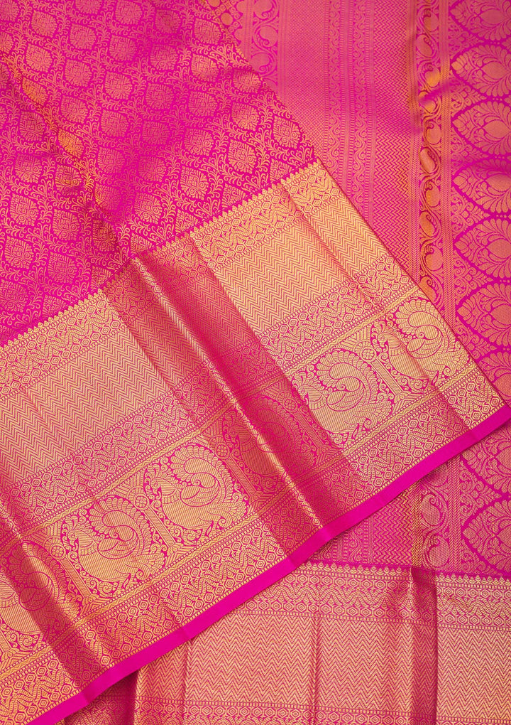 Purple Zariwork Pure Silk Saree