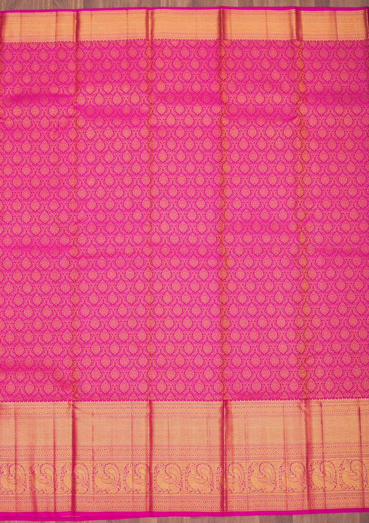 Purple Zariwork Pure Silk Saree