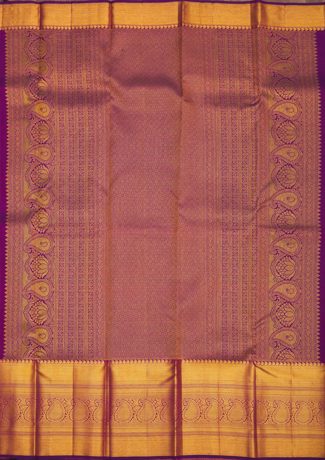 Purple Zariwork Pure Silk Saree