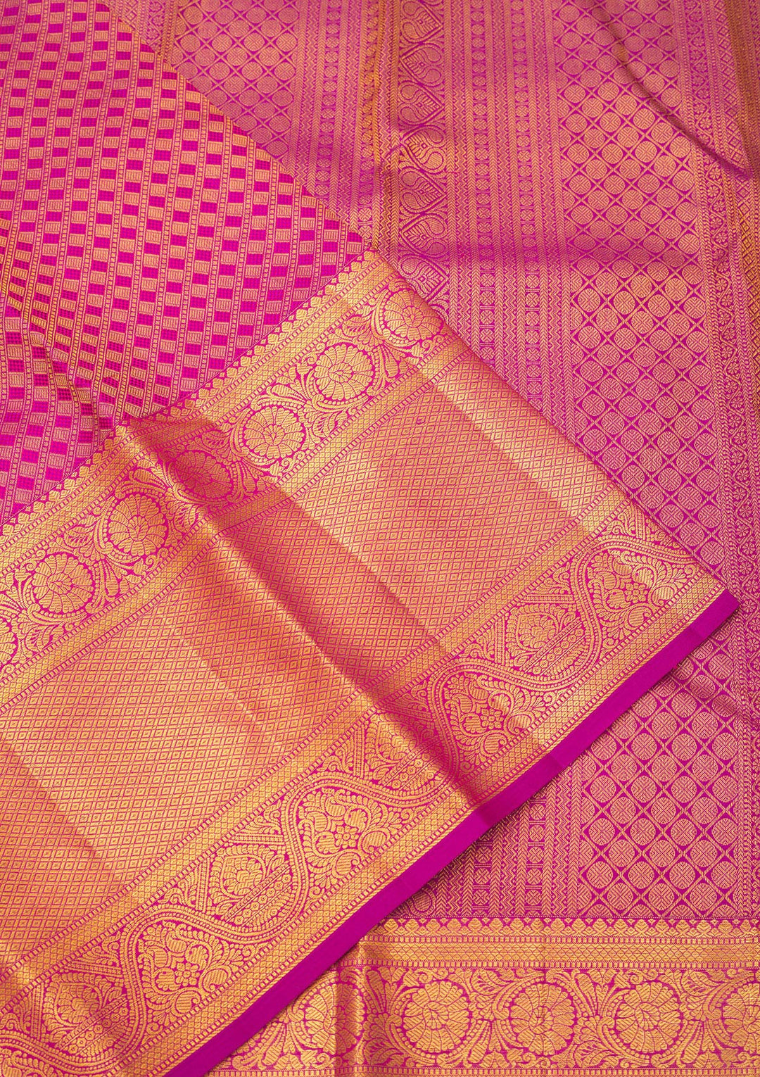 Purple Zariwork Pure Silk Saree