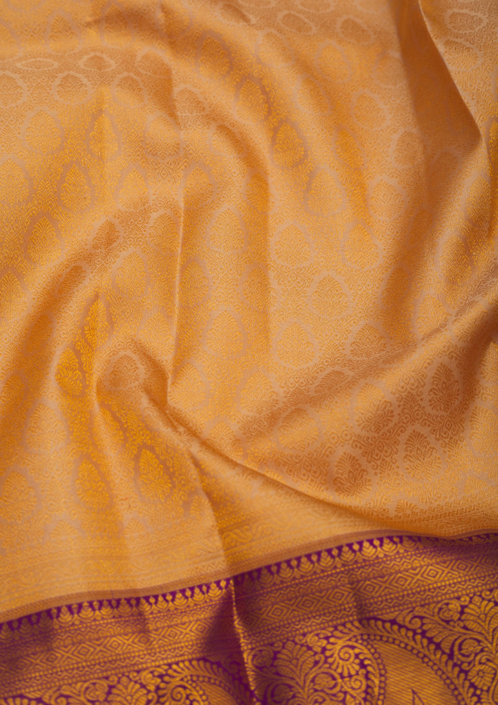 Purple Zariwork Pure Silk Saree