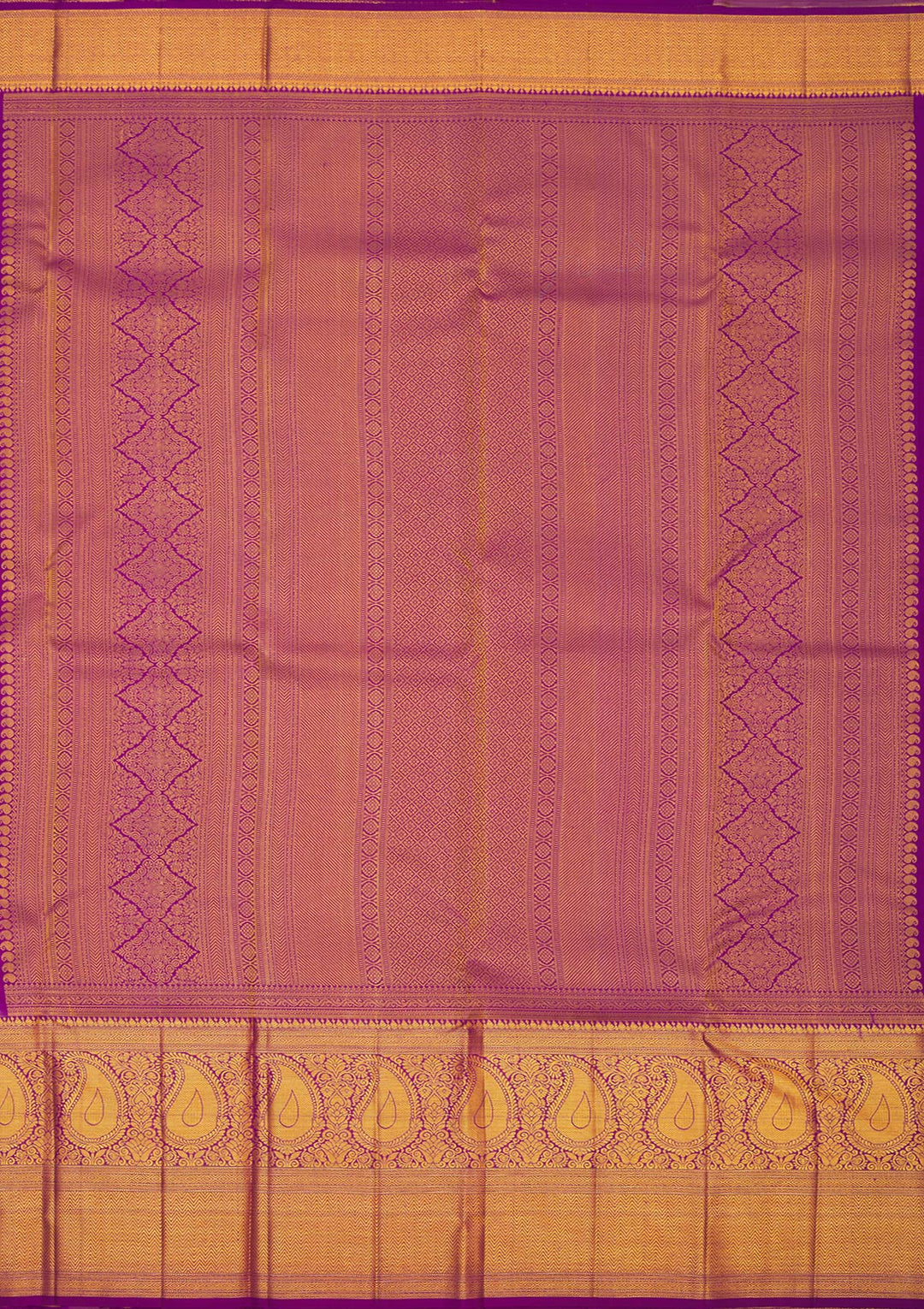 Purple Zariwork Pure Silk Saree