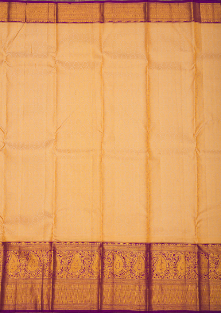 Purple Zariwork Pure Silk Saree