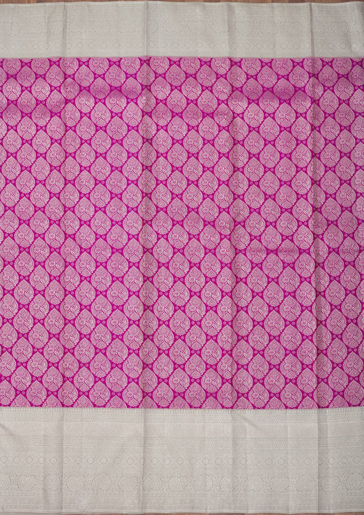 Purple Zariwork Pure Silk Saree