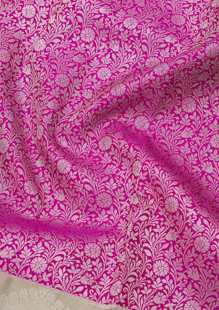 Purple Zariwork Pure Silk Saree