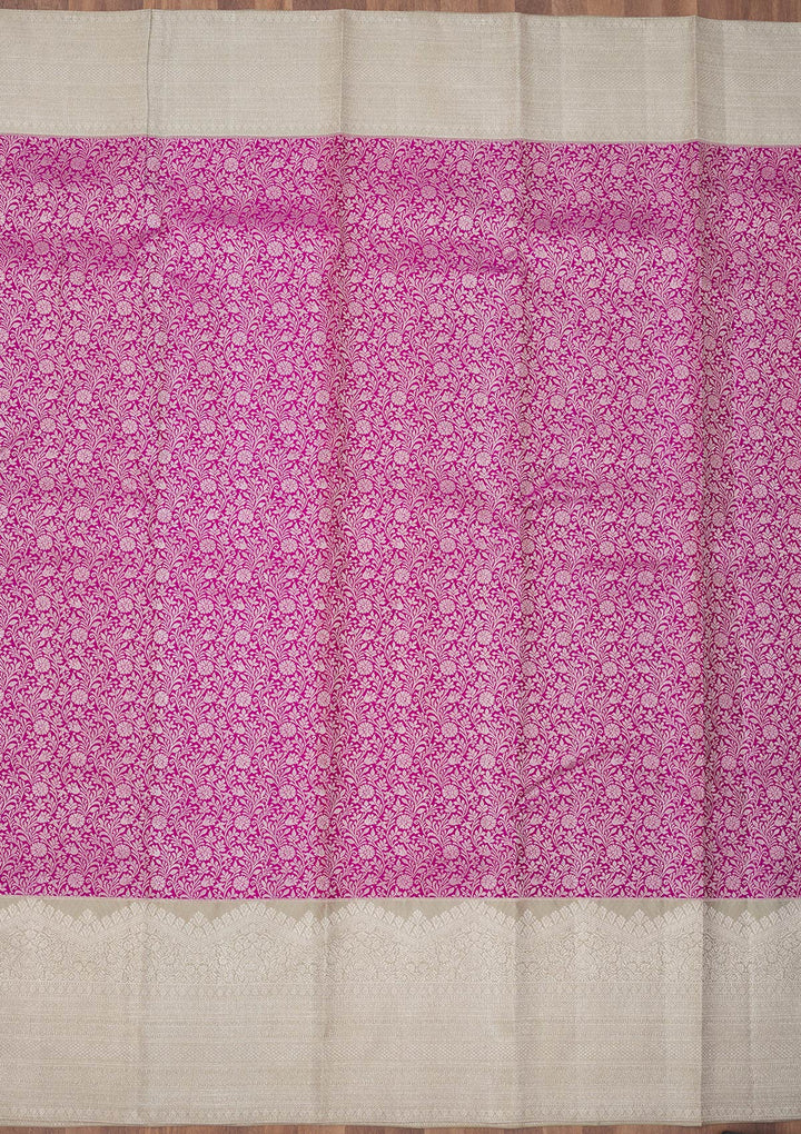 Purple Zariwork Pure Silk Saree