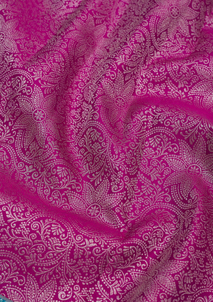Purple Zariwork Pure Silk Saree