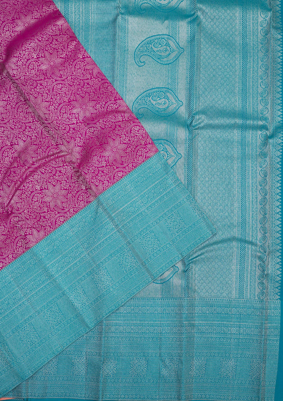 Purple Zariwork Pure Silk Saree