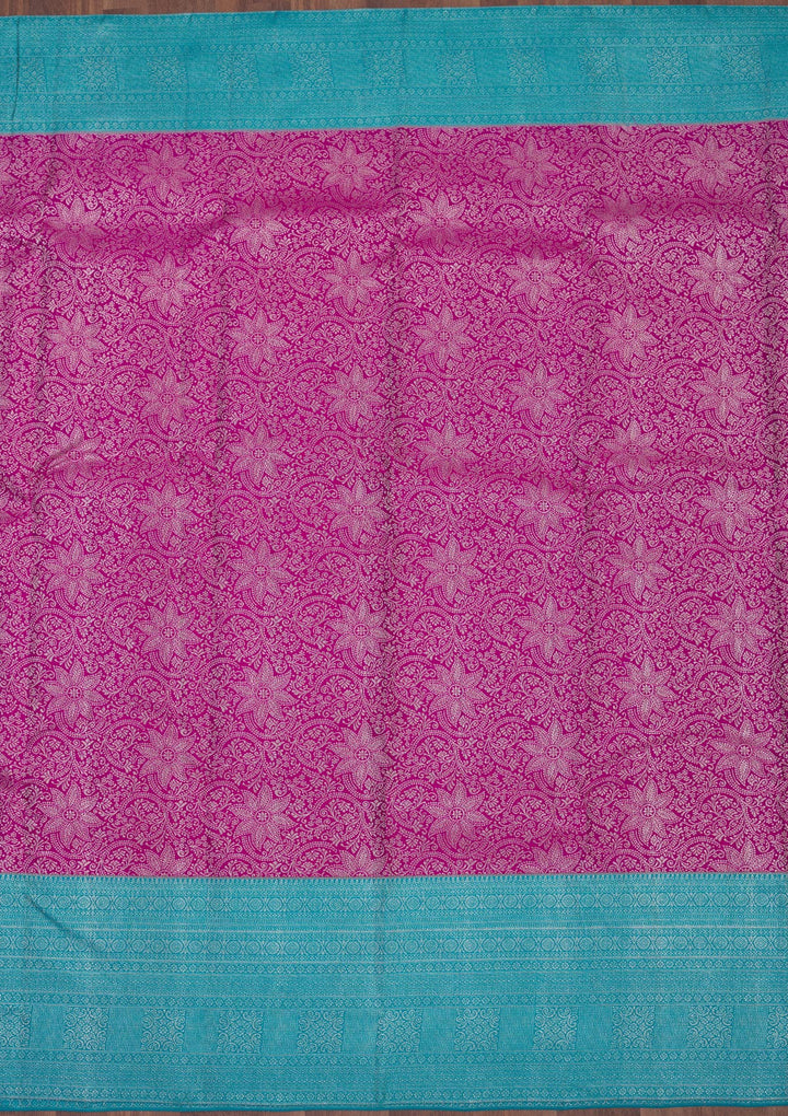 Purple Zariwork Pure Silk Saree