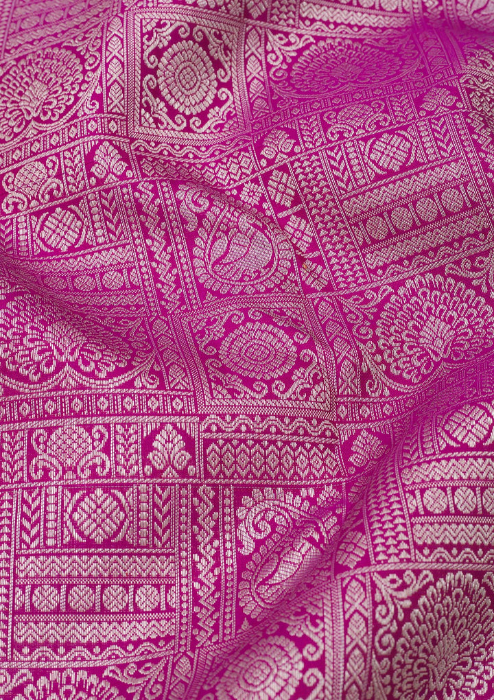 Purple Zariwork Pure Silk Saree