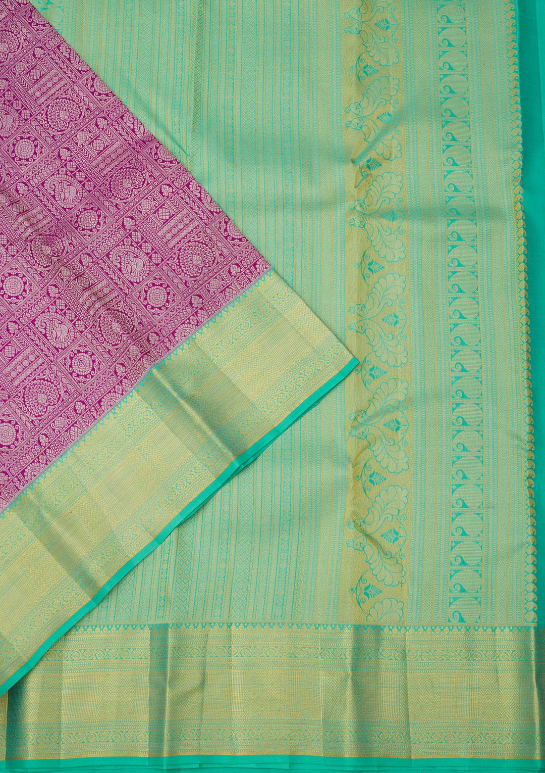 Purple Zariwork Pure Silk Saree