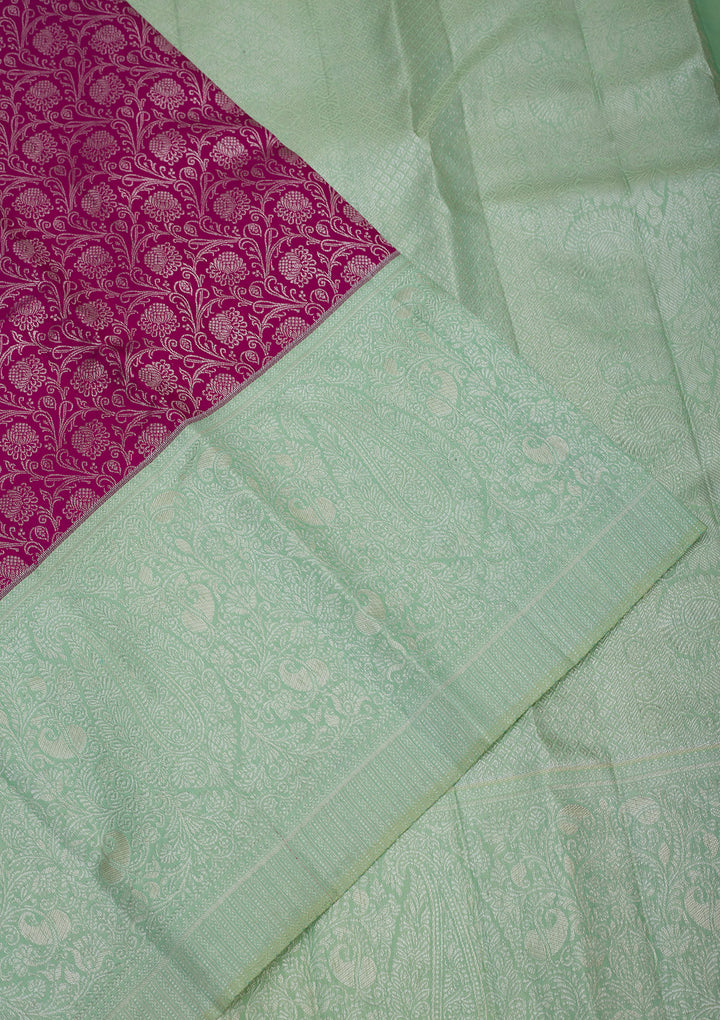 Purple Zariwork Pure Silk Saree