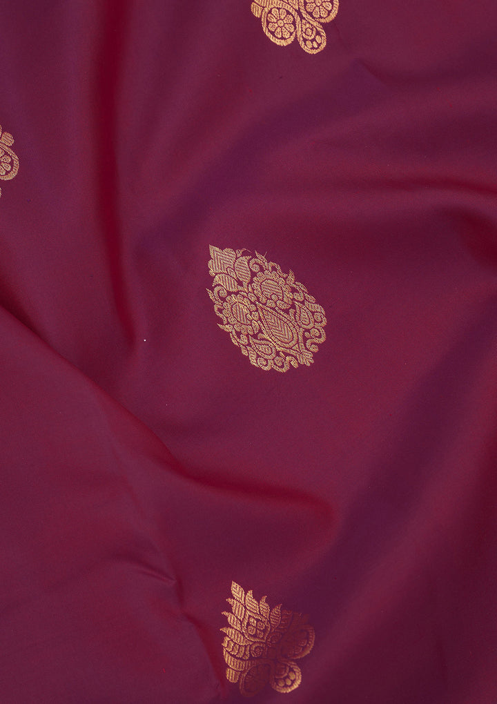 Purple Zariwork Pure Silk Saree