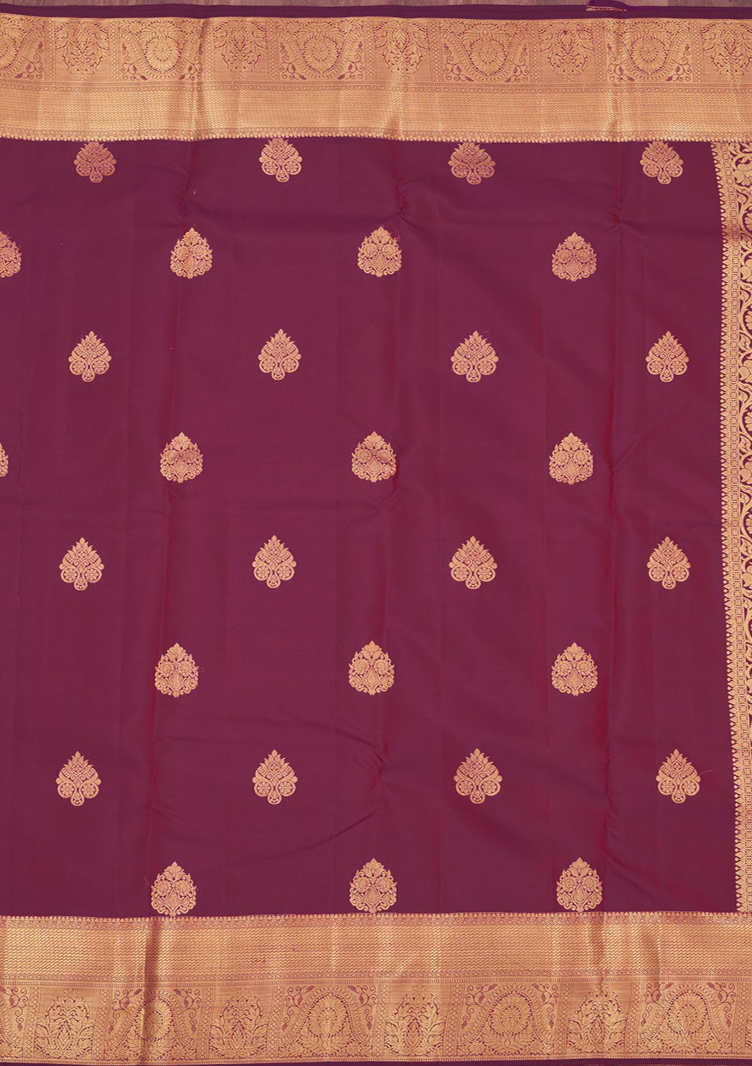 Purple Zariwork Pure Silk Saree
