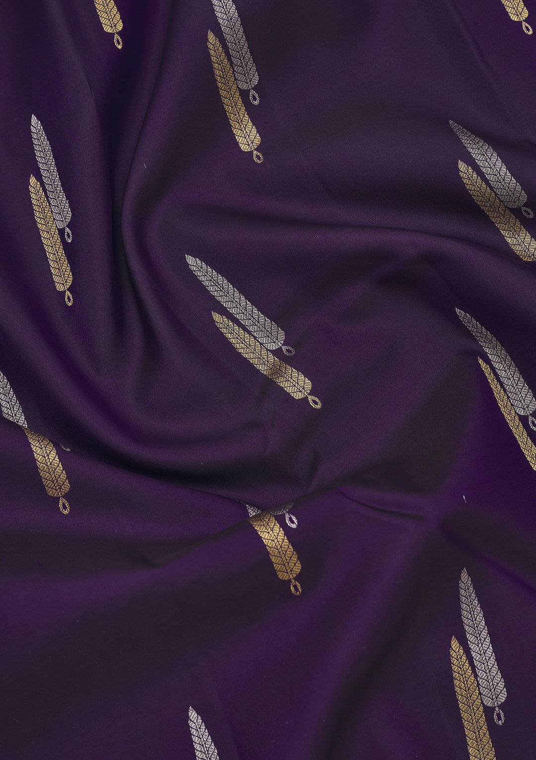 Purple Zariwork Pure Silk Saree