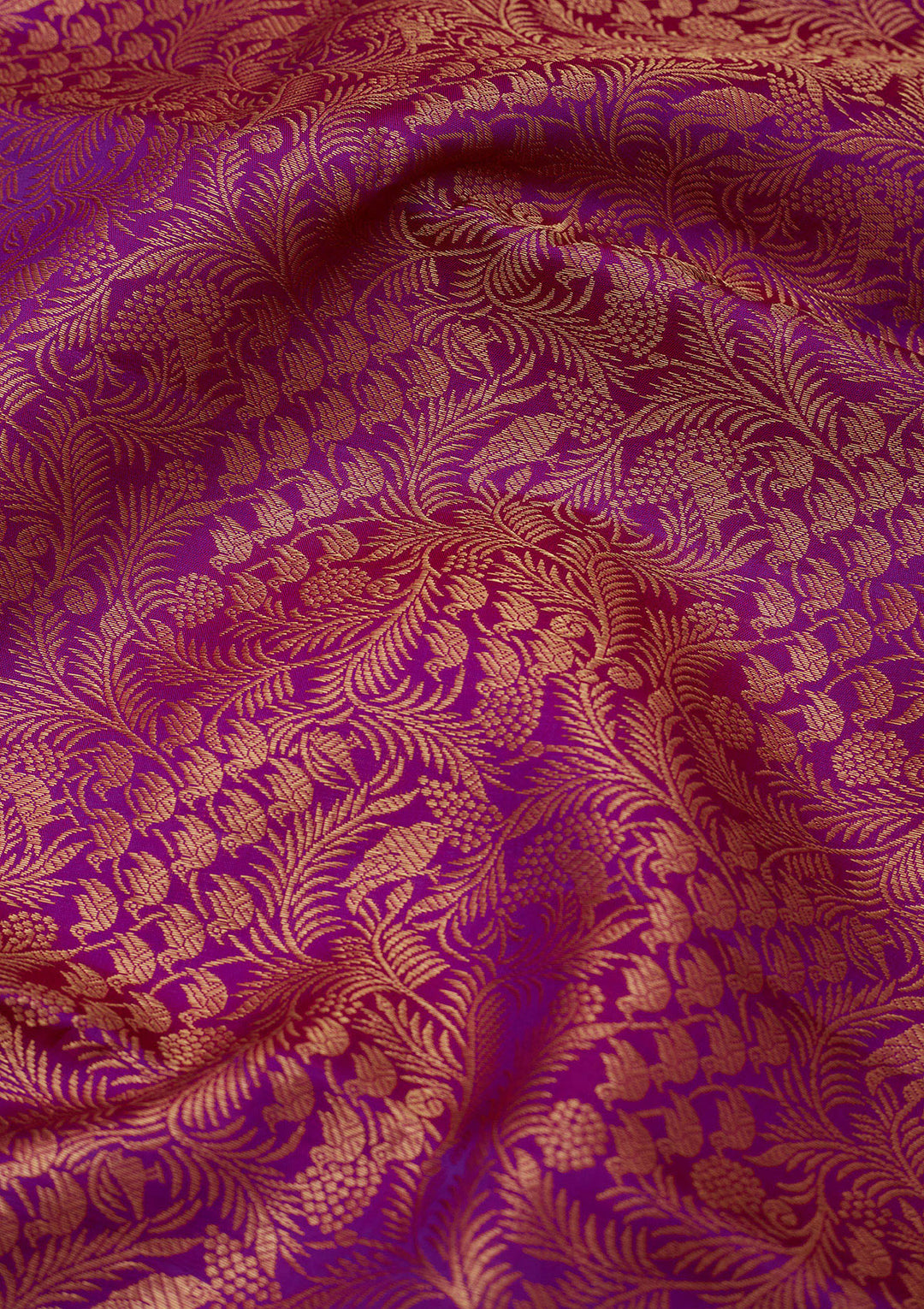 Purple Zariwork Pure Silk Saree