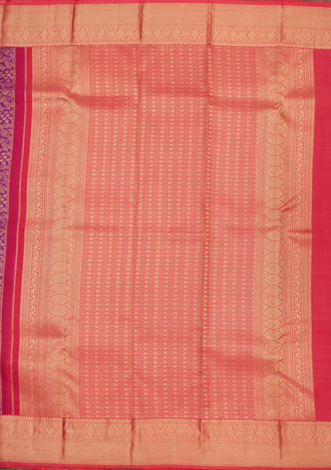 Purple Zariwork Pure Silk Saree