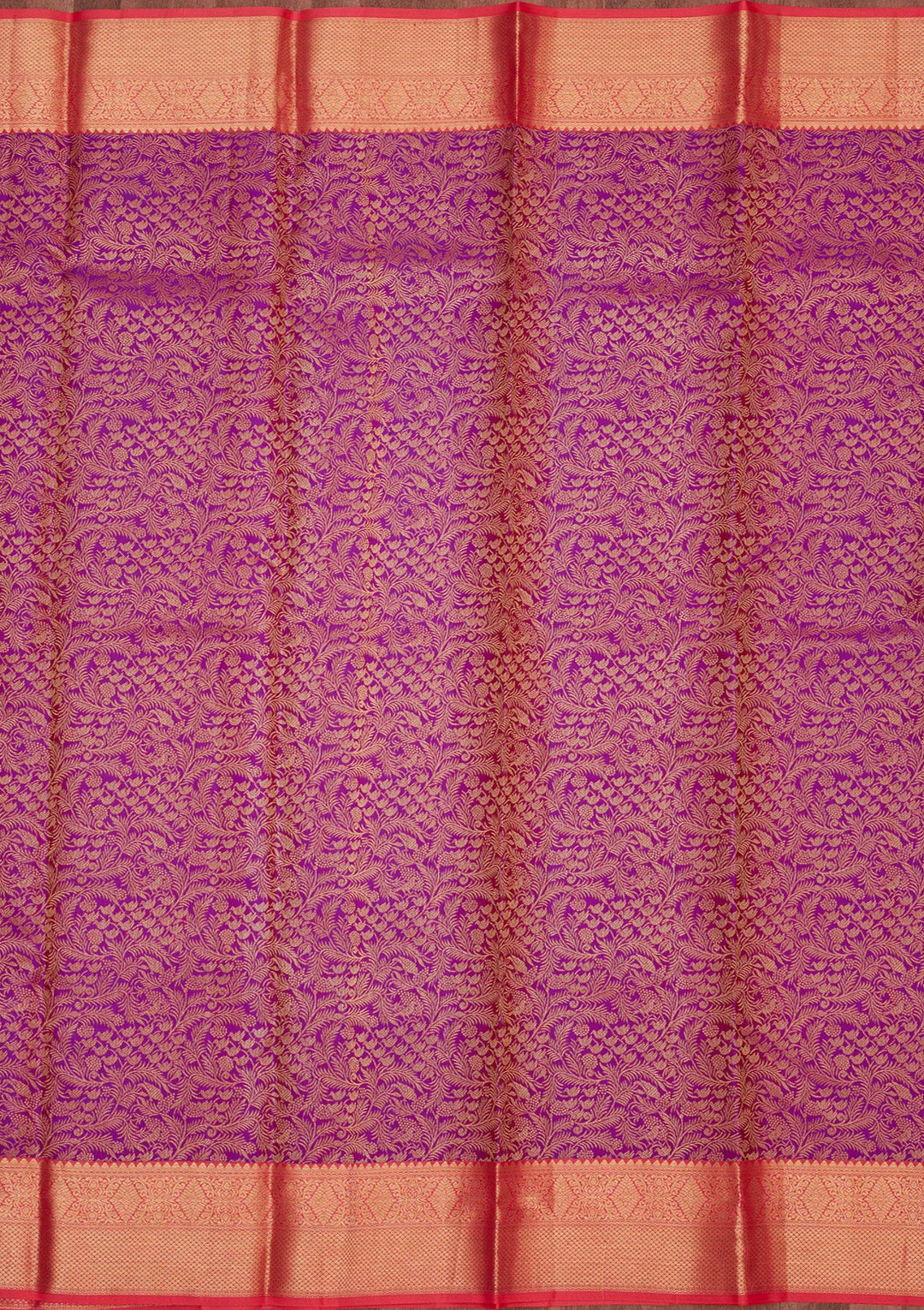 Purple Zariwork Pure Silk Saree