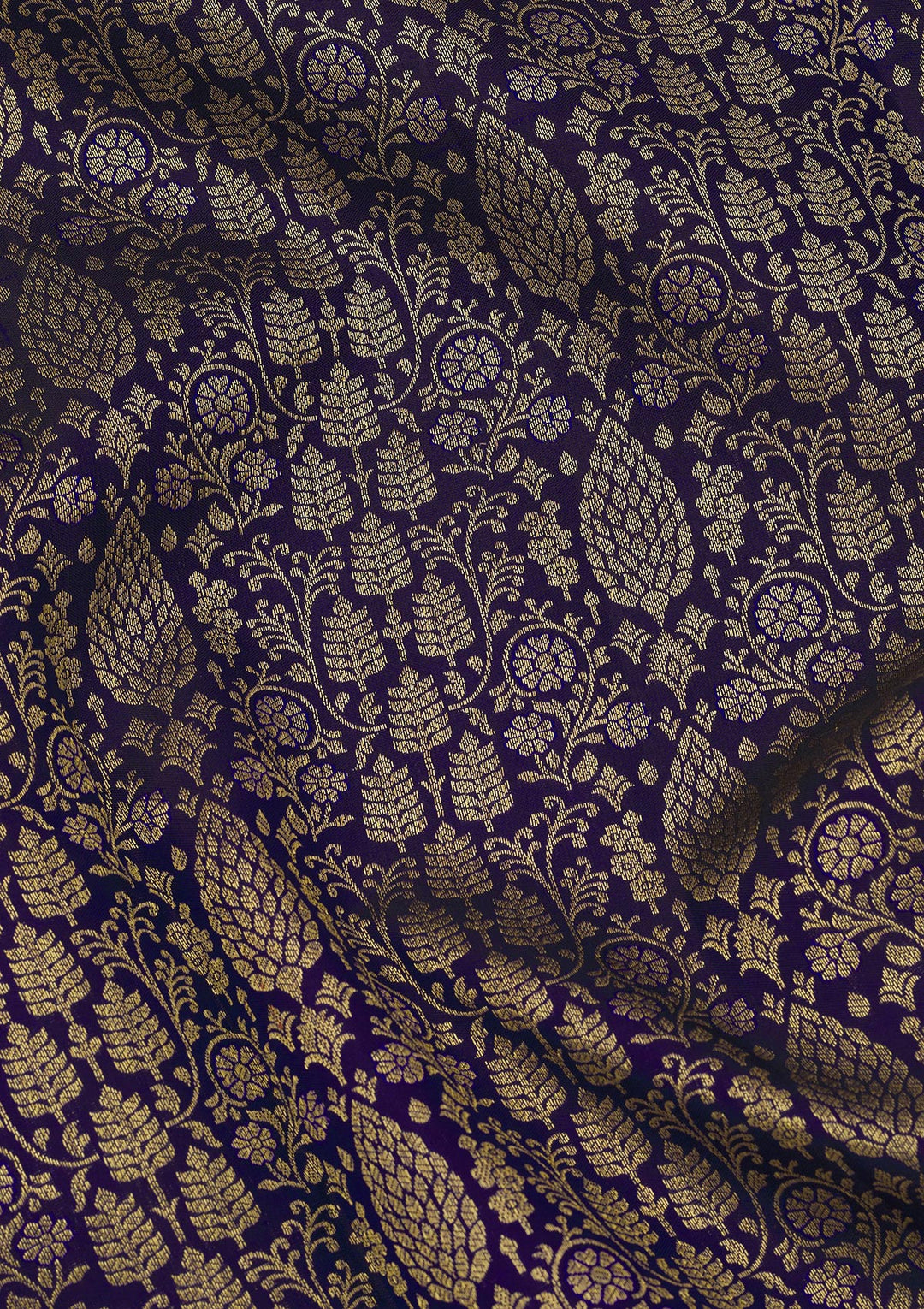 Purple Zariwork Pure Silk Saree