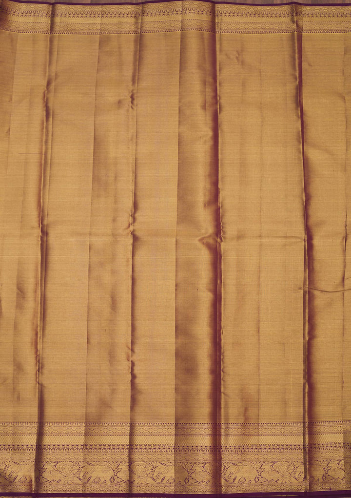 Purple Zariwork Pure Silk Saree