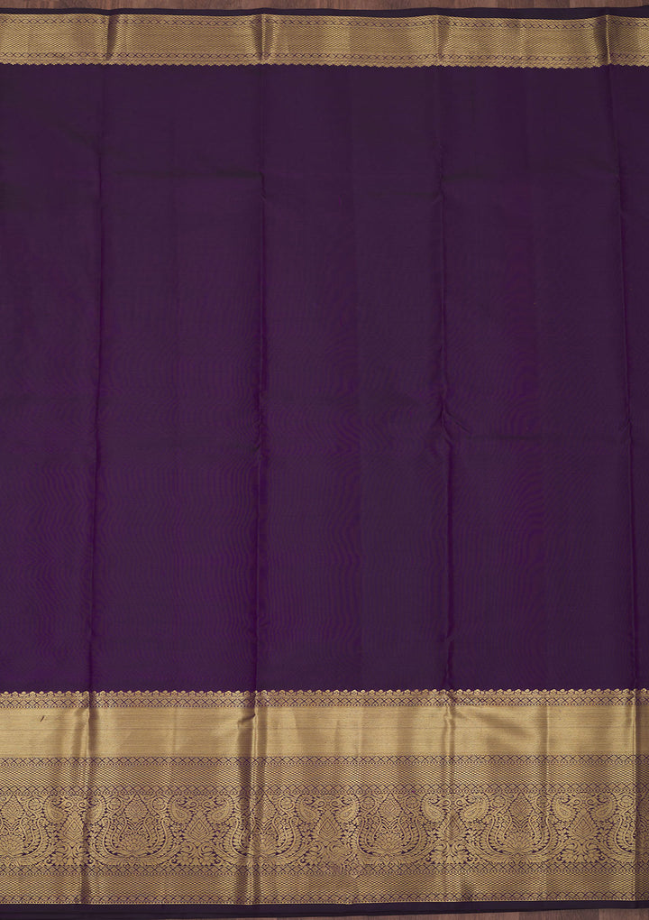 Purple Zariwork Pure Silk Saree