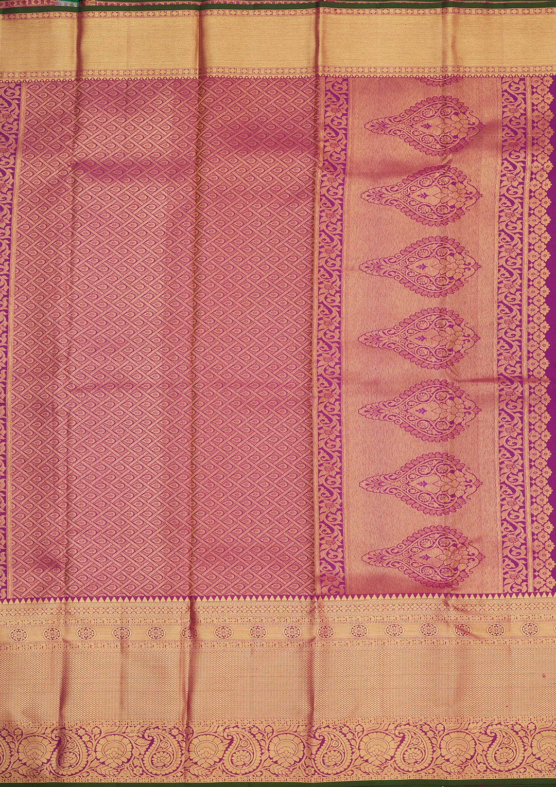 Purple Zariwork Pure Silk Saree