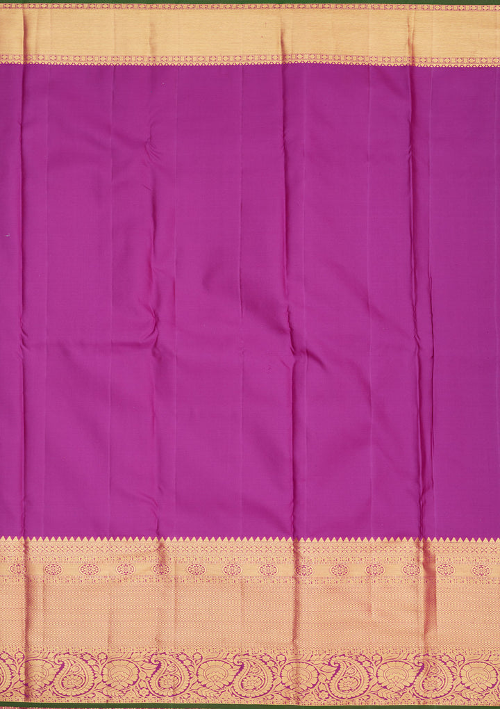 Purple Zariwork Pure Silk Saree