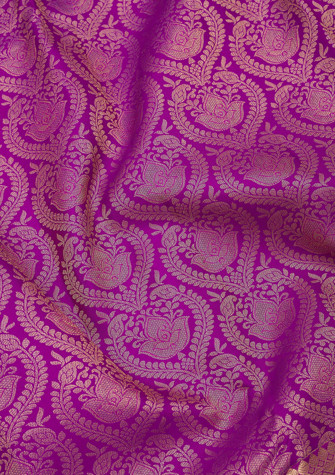 Purple Zariwork Pure Silk Saree