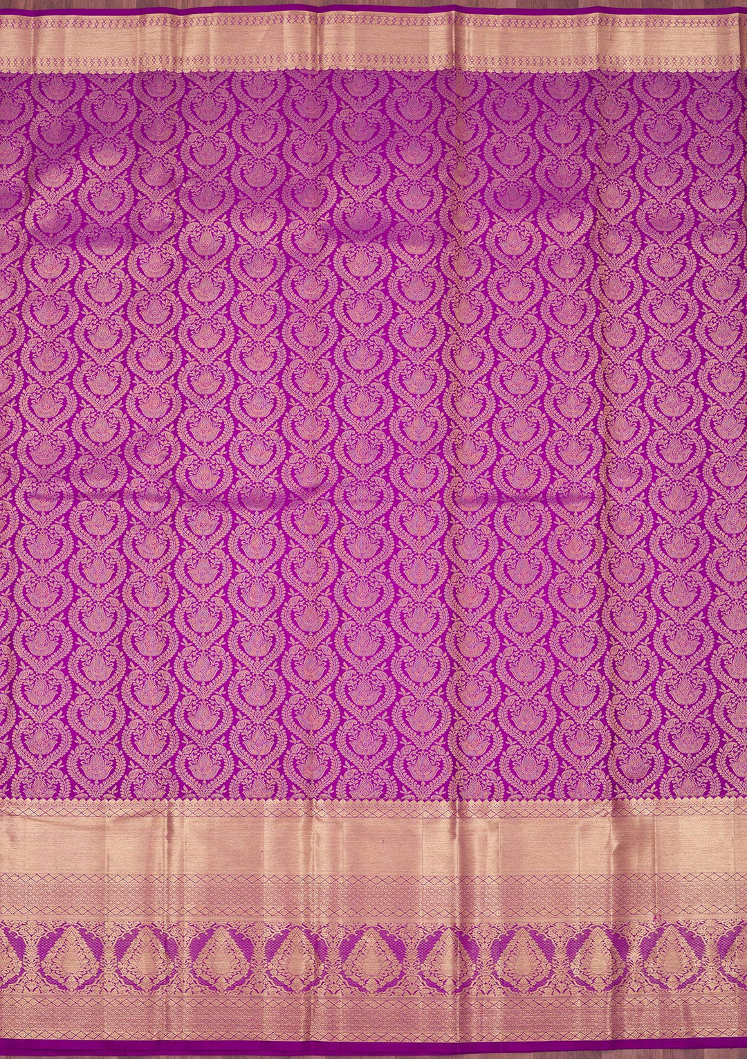 Purple Zariwork Pure Silk Saree
