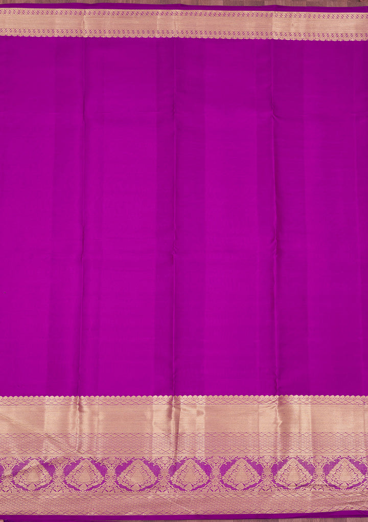Purple Zariwork Pure Silk Saree