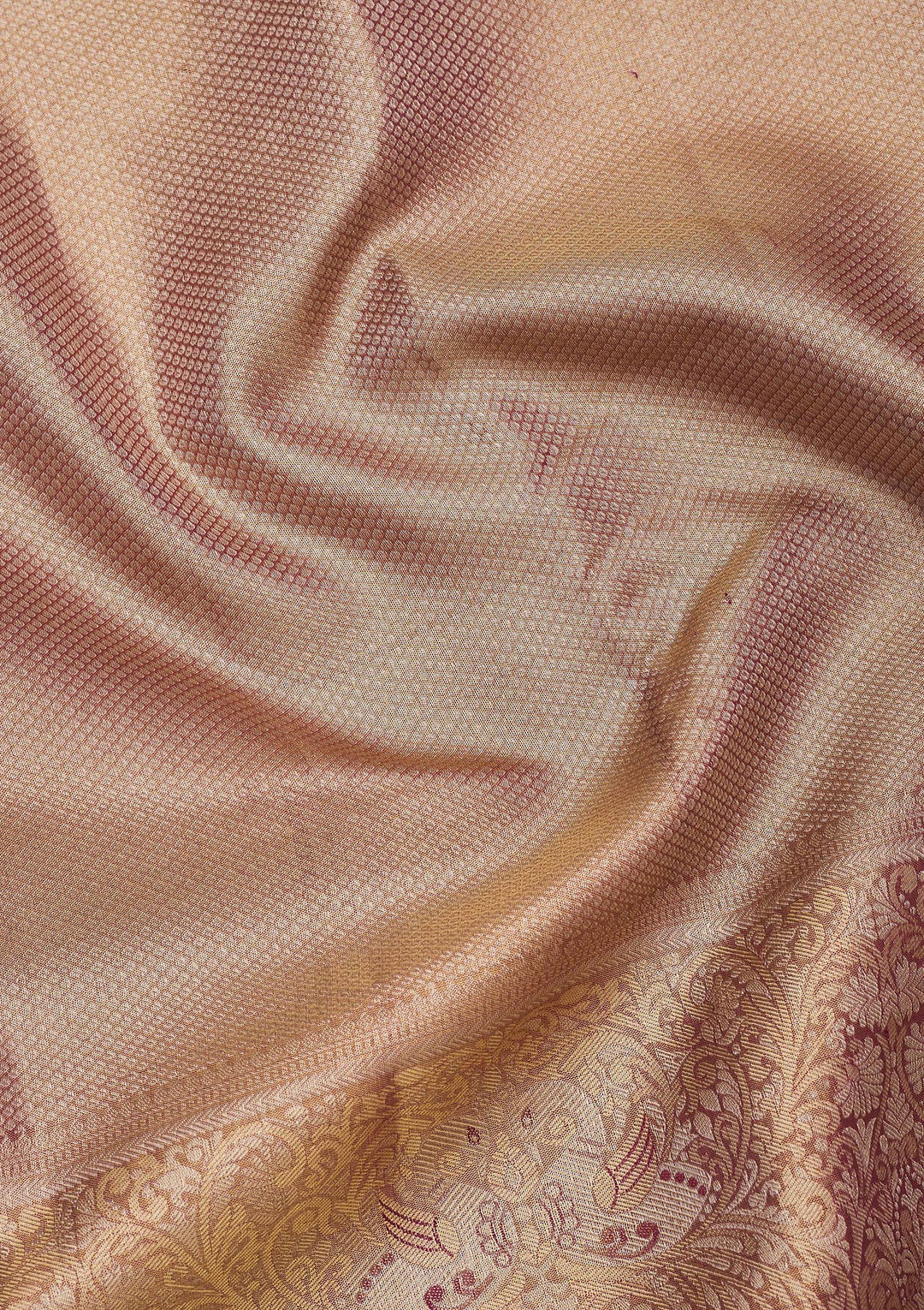 Purple Zariwork Pure Silk Saree