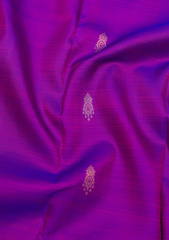 Purple Zariwork Pure Silk Saree