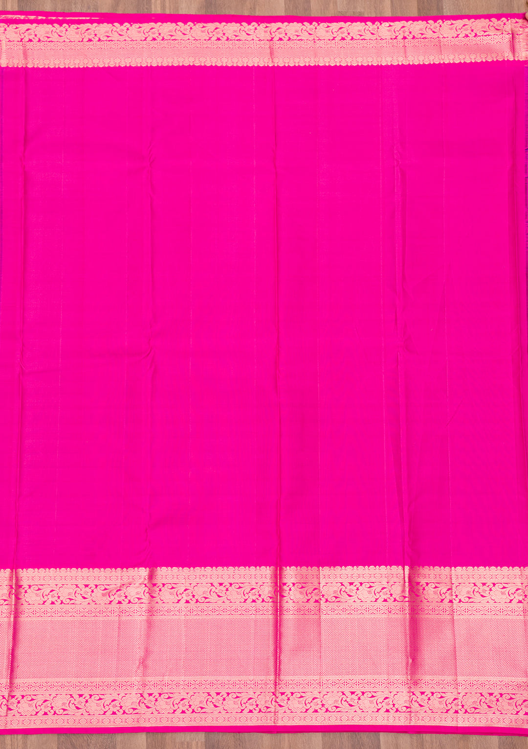 Purple Zariwork Pure Silk Saree