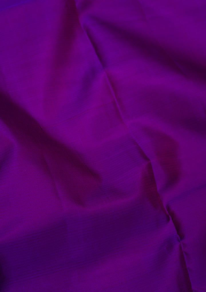 Purple Zariwork Kanjivaram Pure Silk Saree