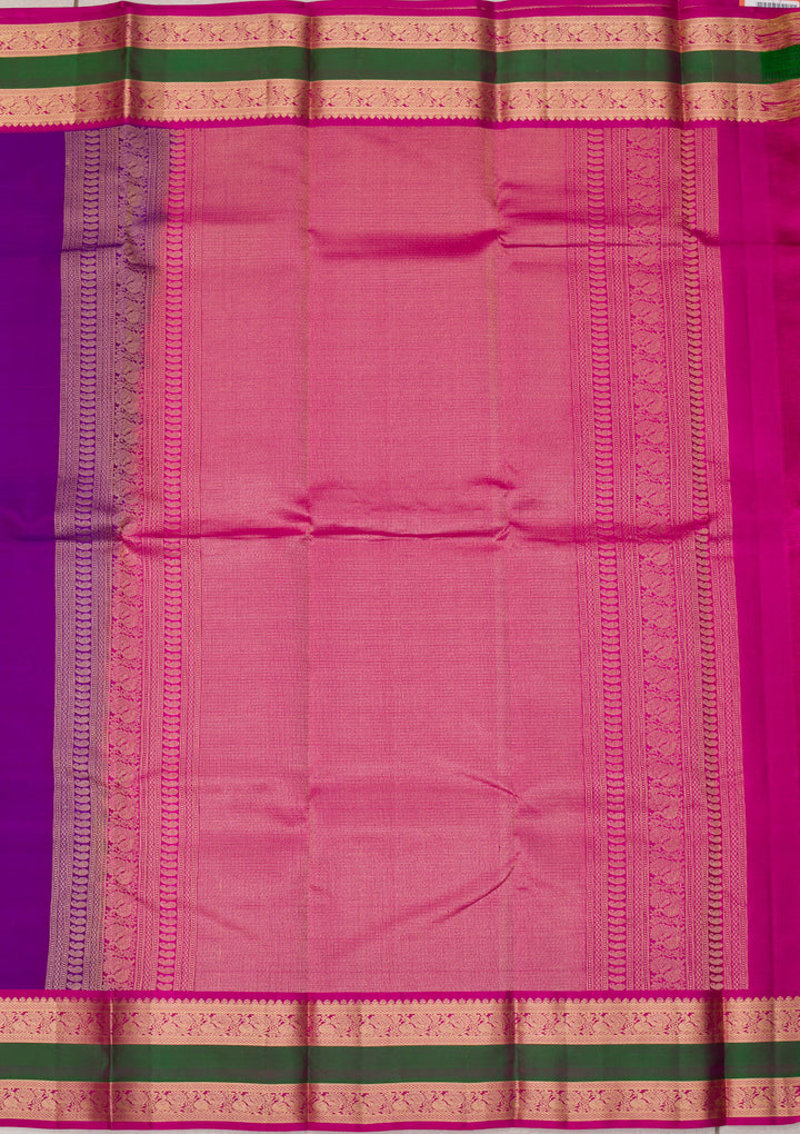Purple Zariwork Kanjivaram Pure Silk Saree