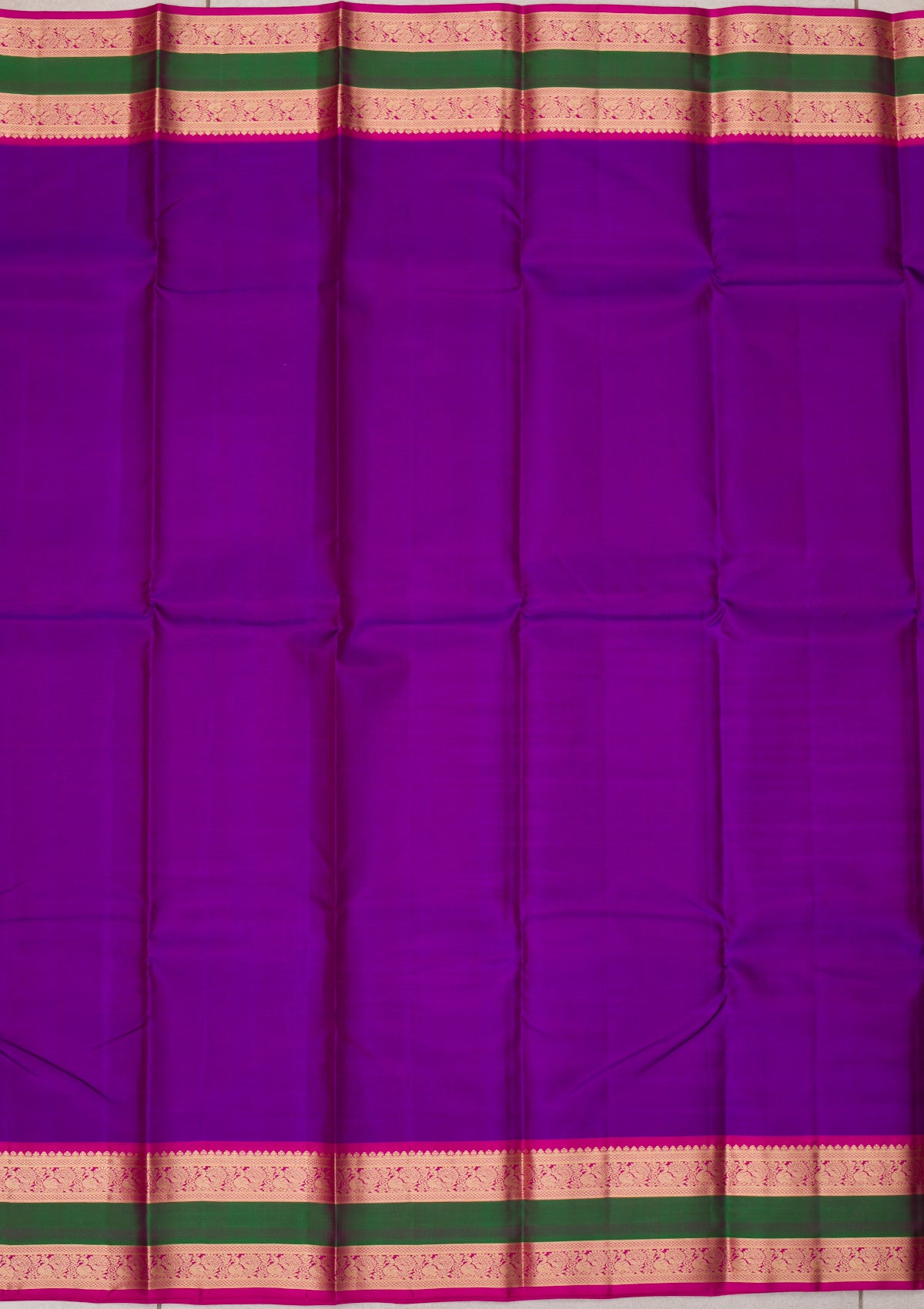 Purple Zariwork Pure Silk Saree
