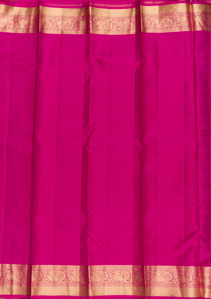 Purple Zariwork Banarasi Pure Silk Saree