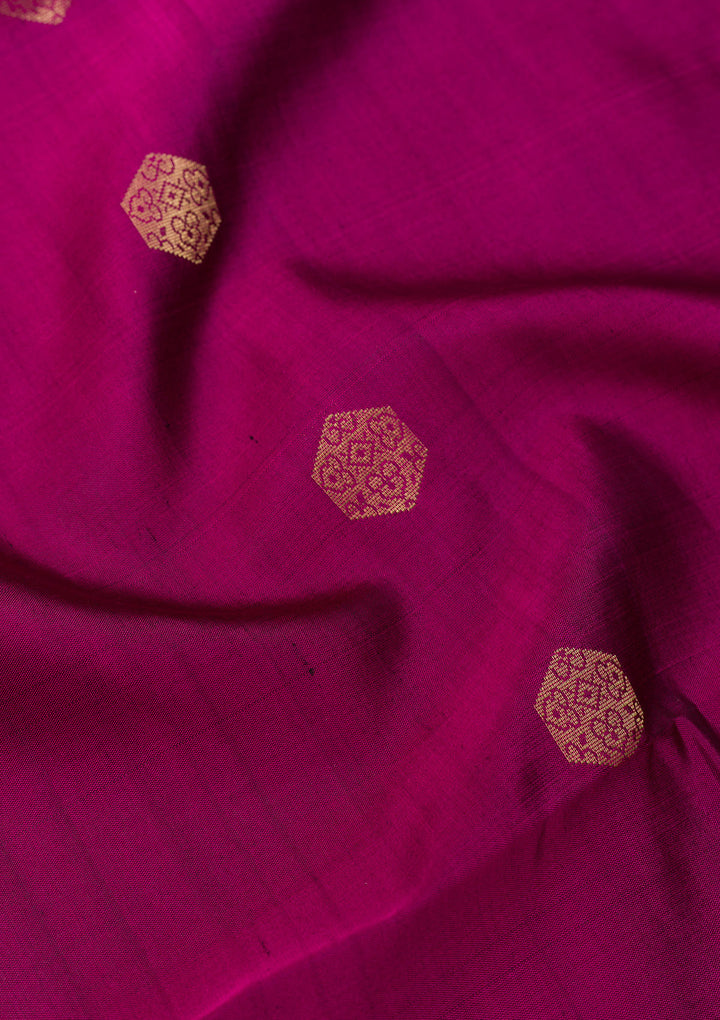 Purple Zariwork Pure Silk Saree
