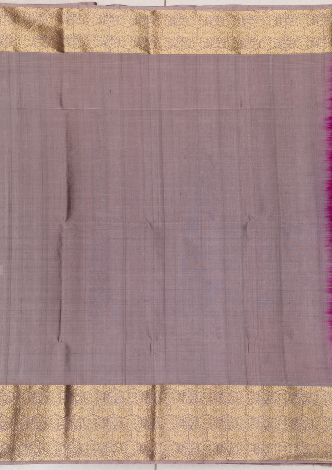 Purple Zariwork Pure Silk Saree
