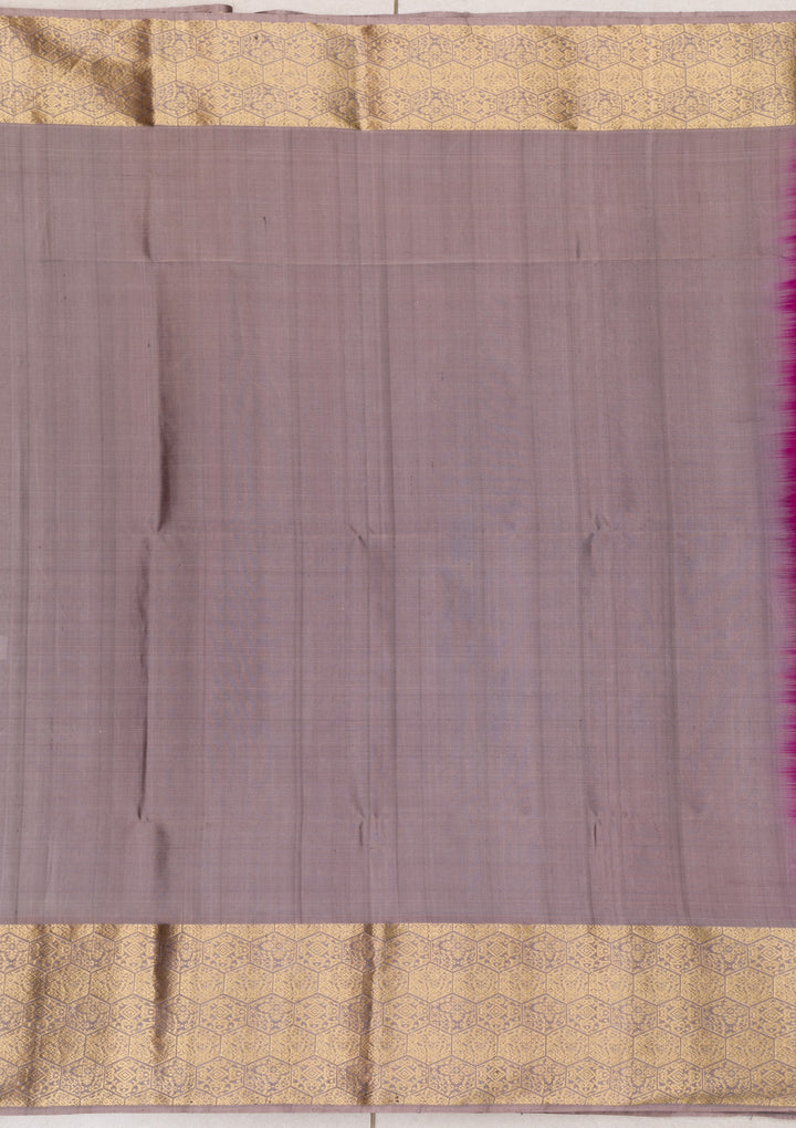 Purple Zariwork Pure Silk Saree