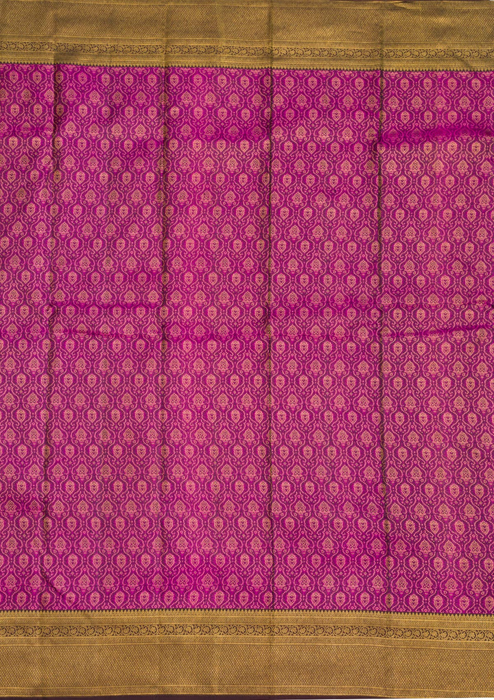 Purple Zariwork Pure Silk Saree