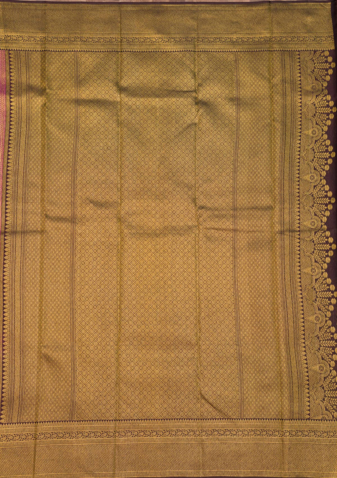Purple Zariwork Pure Silk Saree
