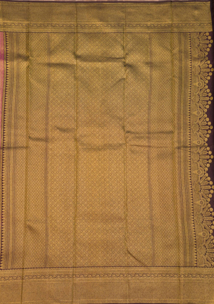 Purple Zariwork Pure Silk Saree