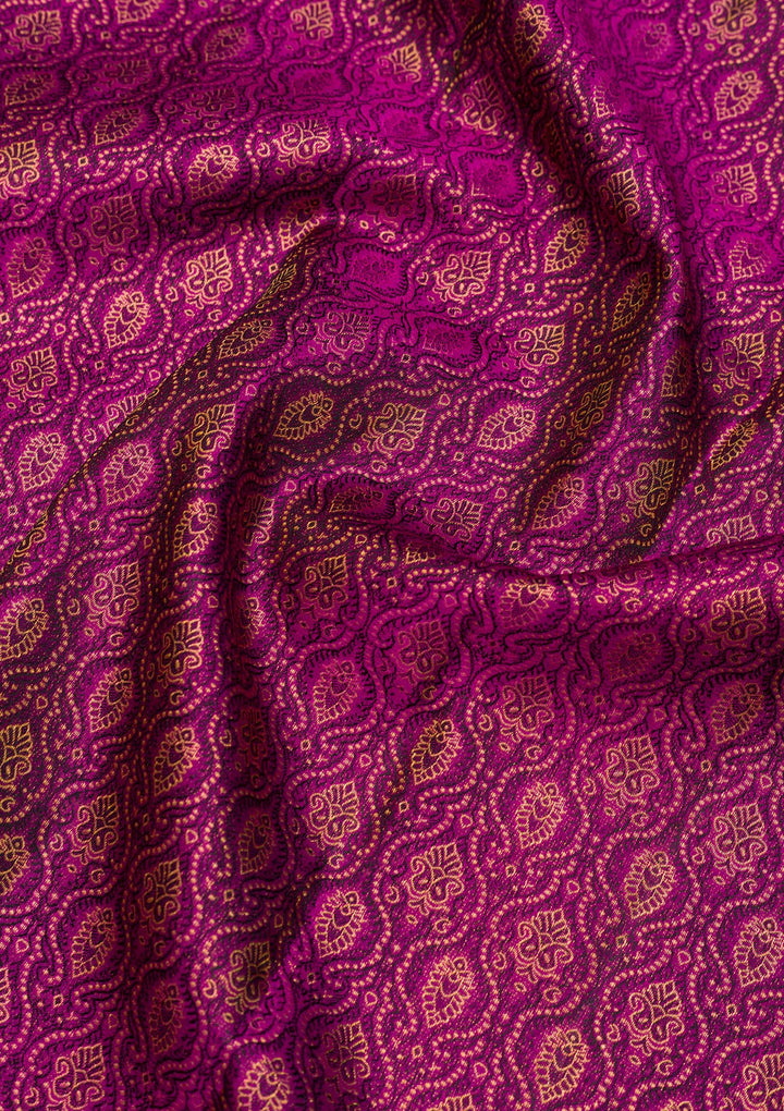 Purple Zariwork Pure Silk Saree
