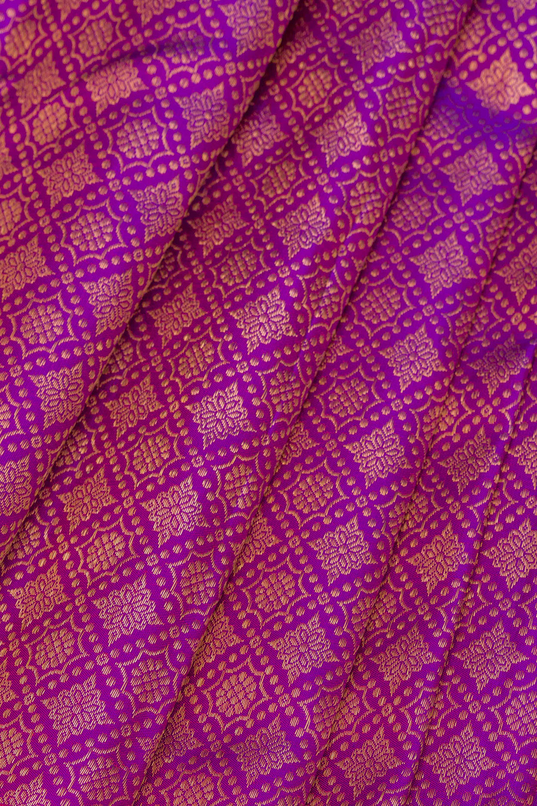 Purple Zariwork Pure Silk Saree