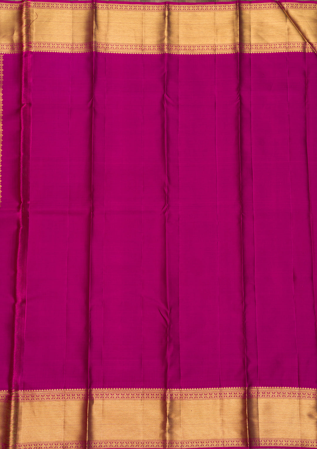 Megenta Pink Zariwork Pure Silk Saree